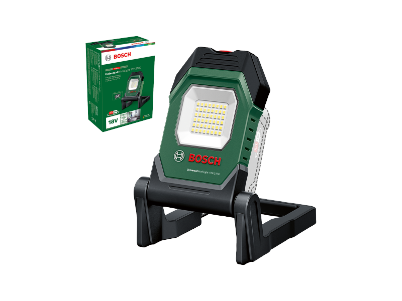 Akumulatorska delovna LED svetilka Bosch UniversalWorkLight 18V-2100 v kartonu, 2100lm, 0.5kg, 06039A1300